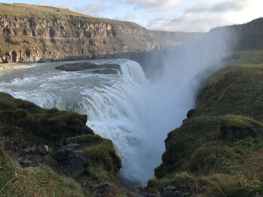 Cascada de Gullfoss en Islandia